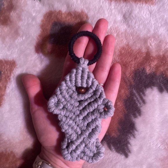 Hand Crafted Macrame Custom Fish Charm Wall Art - Picture 7 of 10